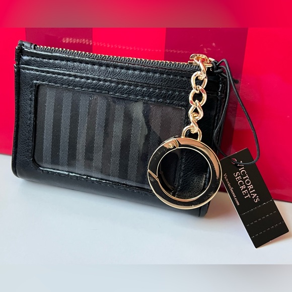 Victoria’s Secret Black Chevron Quilted Foldover Card Case ~ NWT & Bag - Picture 14 of 16